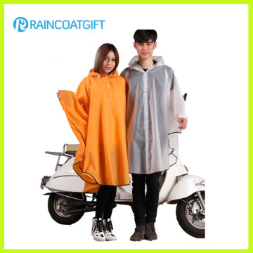 Eco-Friendly Reusable EVA Unisex Rain Poncho Moto Raincoat Rvc-084